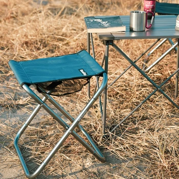 Уличен сгъваем стол, преносим стол за риболов, ultralight стол, походный стол сгъваем стол, голяма туристическа пейка от алуминиева сплав