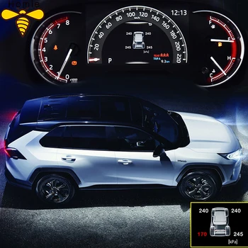 Умна Автомобилна Система за Контрол на Налягането в Гумите TPMS, Цифров LCD Дисплей, табло, Автоматични Алармени системи за Toyota Rav4 2019 2020 Xa50