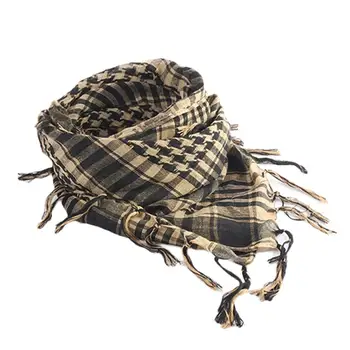Унисекс шал от памук, лек арабски изоставен Шемах, бежов