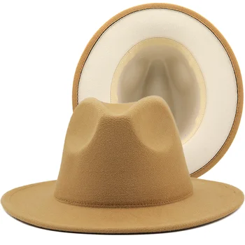 фетровая шапка за жени, джаз шапка, филц шапки унисекс, модни шапки за жени и мъже, църковна шапка, рок-шапка, фетровая шапка със звезди