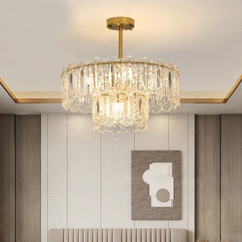 Френската луксозна кристален таван полилей в стил ретро, за да спални, хол, ресторантьорска мебели, декоративни подвесного лампа